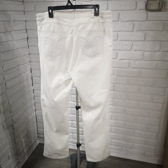 Raphaela by Brax Proform Slim Ladies Size 18R Rosanna Rocket Off White Pants - Picture 2 of 14